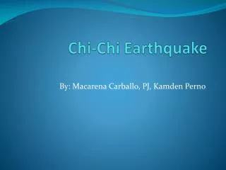 Chi-Chi Earthquake