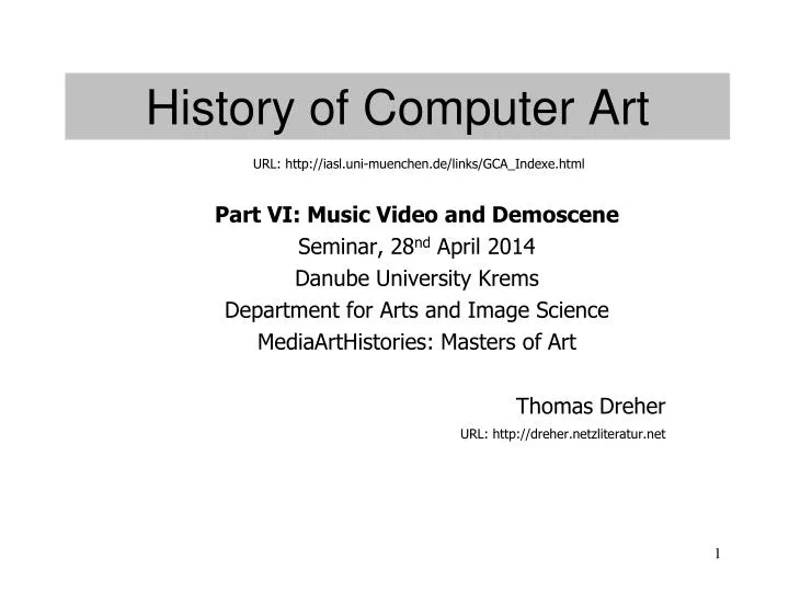history of computer art