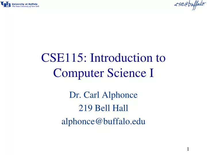 cse115 introduction to computer science i