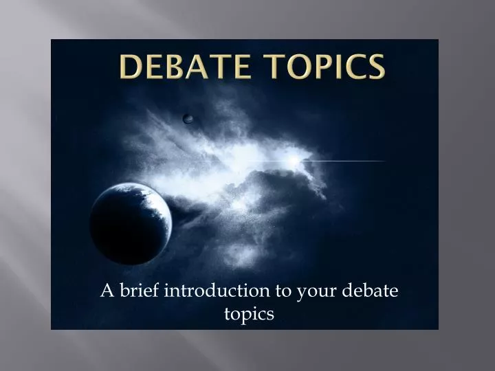 debate topics
