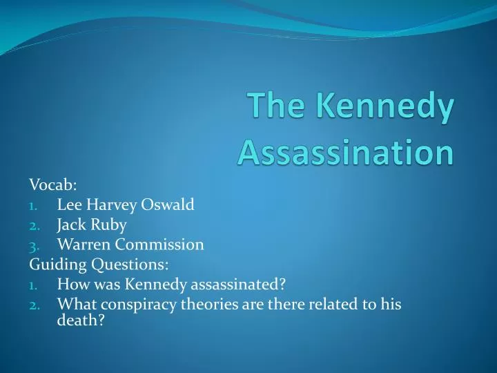 the kennedy assassination