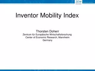 Inventor Mobility Index
