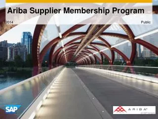 Ariba Supplier Membership Progra m