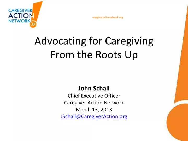 advocating for caregiving from the roots up