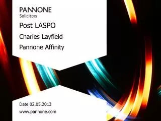 Post LASPO Charles Layfield Pannone Affinity