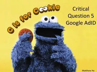 Critical Question 5 Google AdID