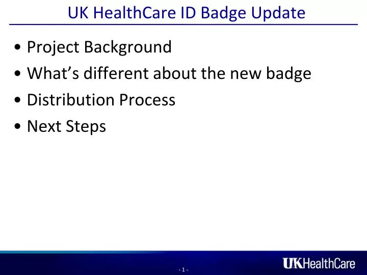 uk healthcare id badge update