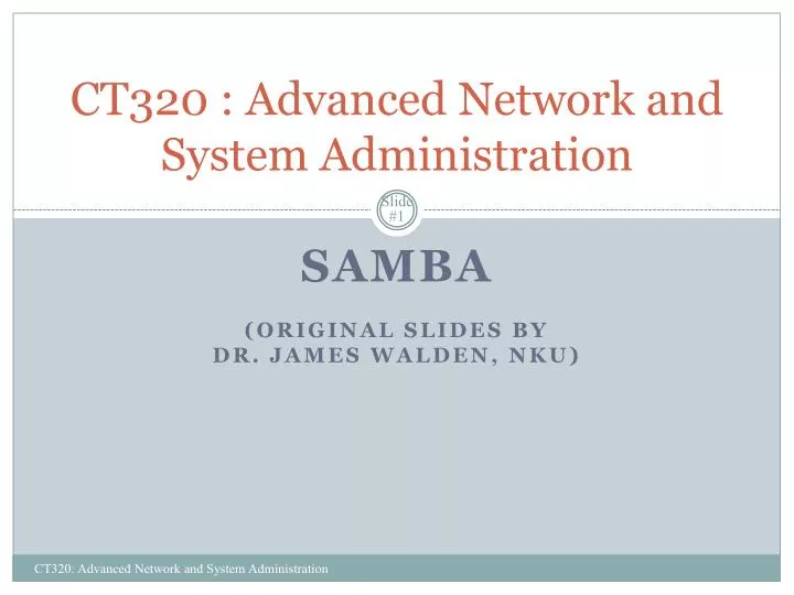 ct320 advanced network and system administration