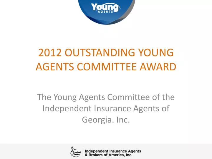 2012 outstanding young agents committee award