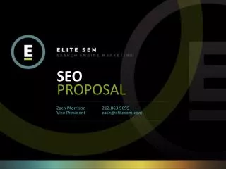 SEO PROPOSAL