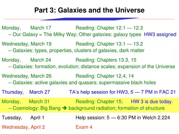 part 3 galaxies and the universe