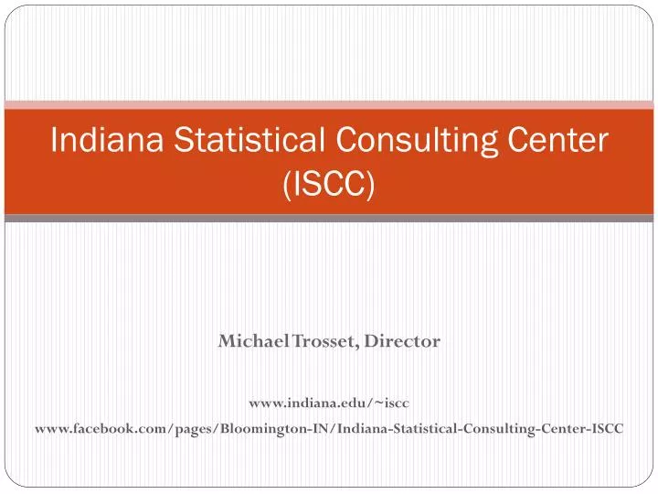 indiana statistical consulting center iscc