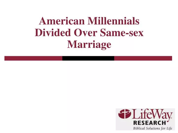 american millennials divided over same sex marriage