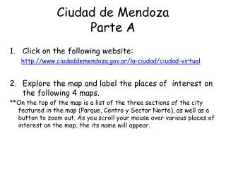 Ciudad de Mendoza Parte A