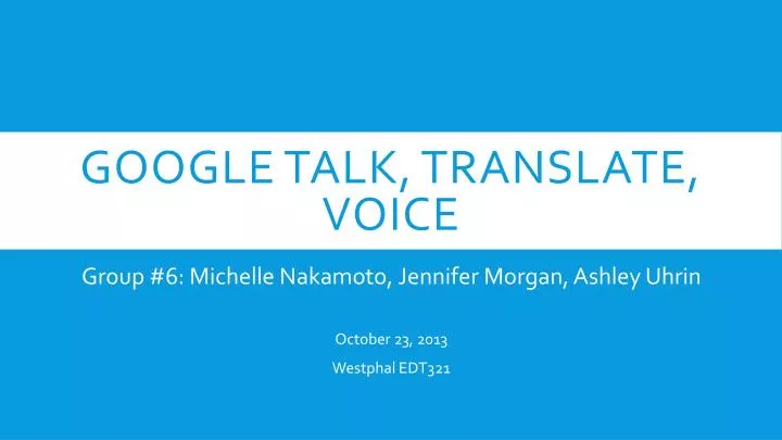 google talk translate voice