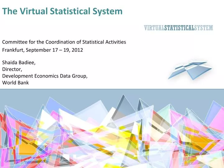 the virtual statistical system