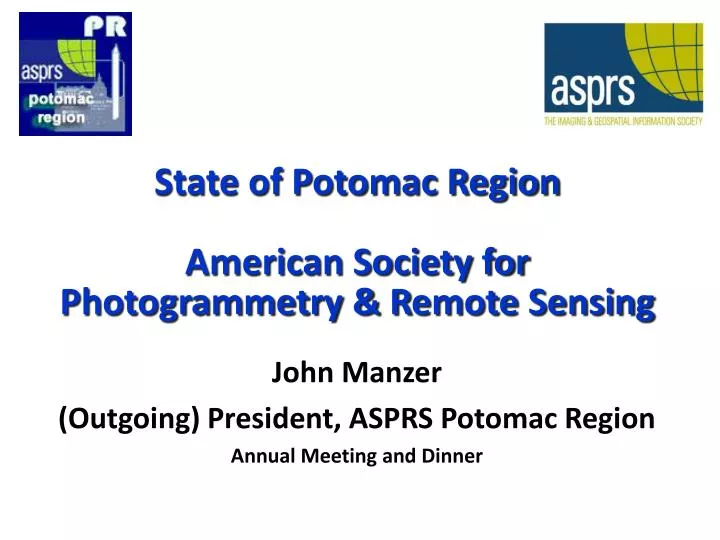 state of potomac region american society for photogrammetry r emote sensing