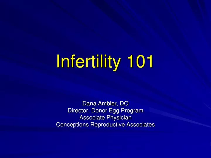 infertility 101