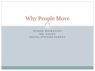Why People Move