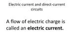 Electric current and direct-current circuits - slide 1