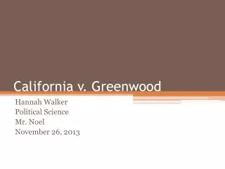 California v. Greenwood