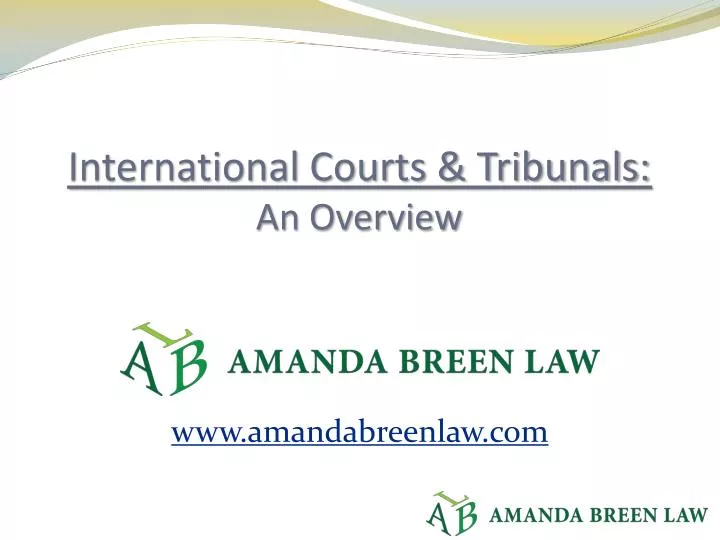 international courts tribunals an overview