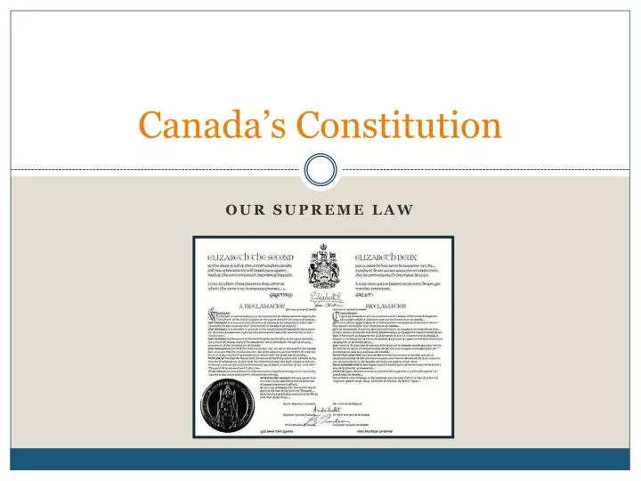 canada s constitution