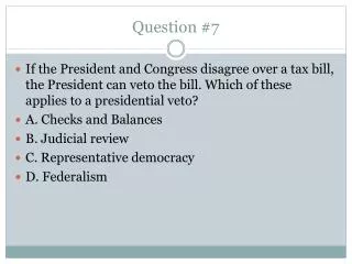Question #7
