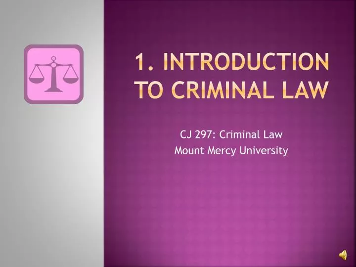 1 introduction to criminal law