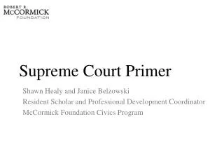 Supreme Court Primer