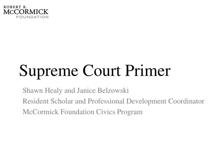 supreme court primer
