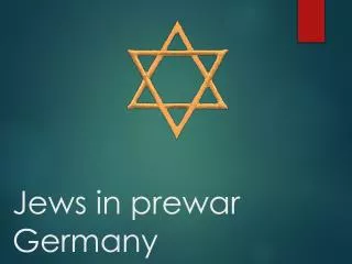 Jews in prewar Germany