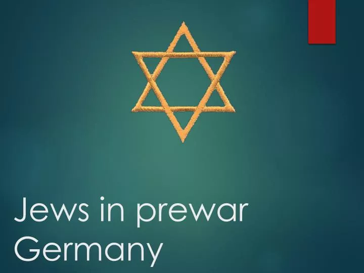 jews in prewar germany