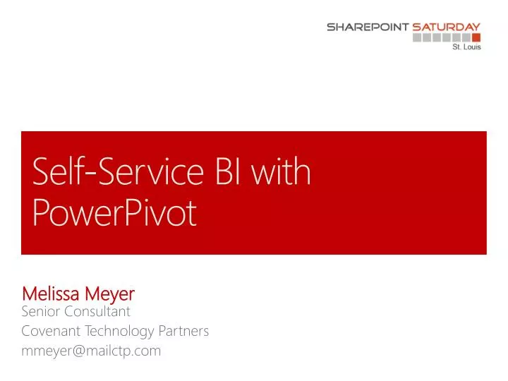self service bi with powerpivot