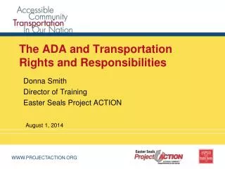 the ada and transportation rights and responsibilities