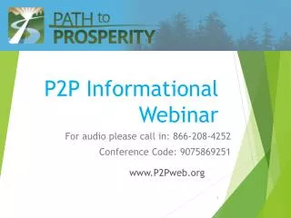 P2P Informational Webinar