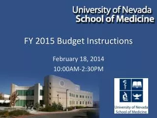 FY 2015 Budget Instructions
