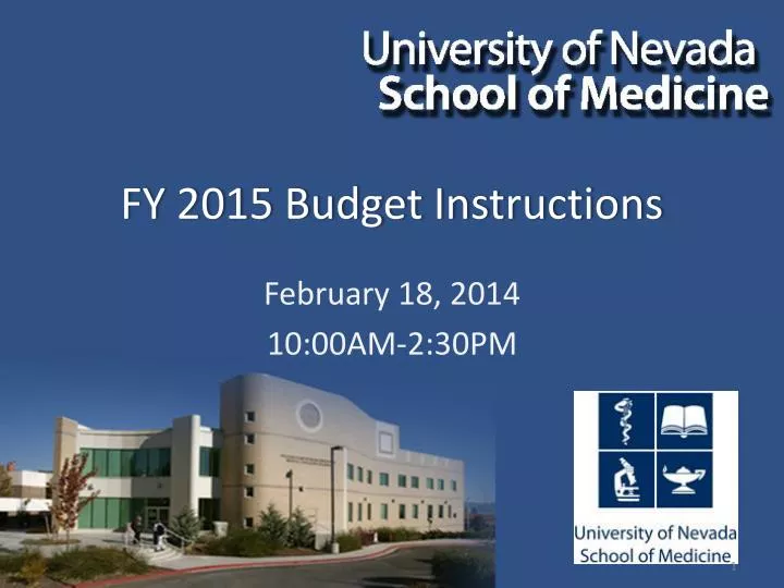 fy 2015 budget instructions