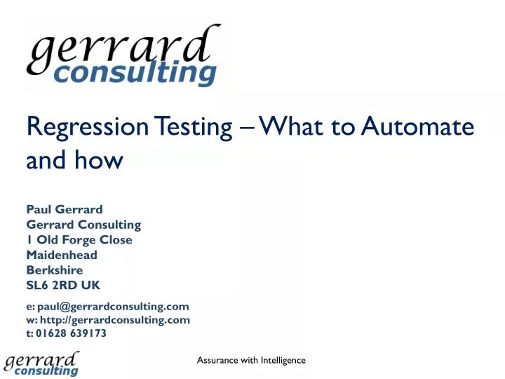 regression testing what to automate and how