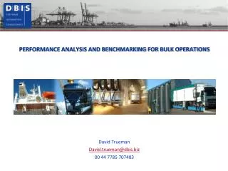 PERFORMANCE ANALYSIS AND BENCHMARKING FOR BULK OPERATIONS