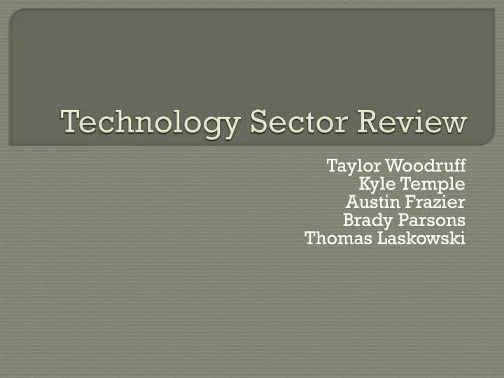 technology sector review