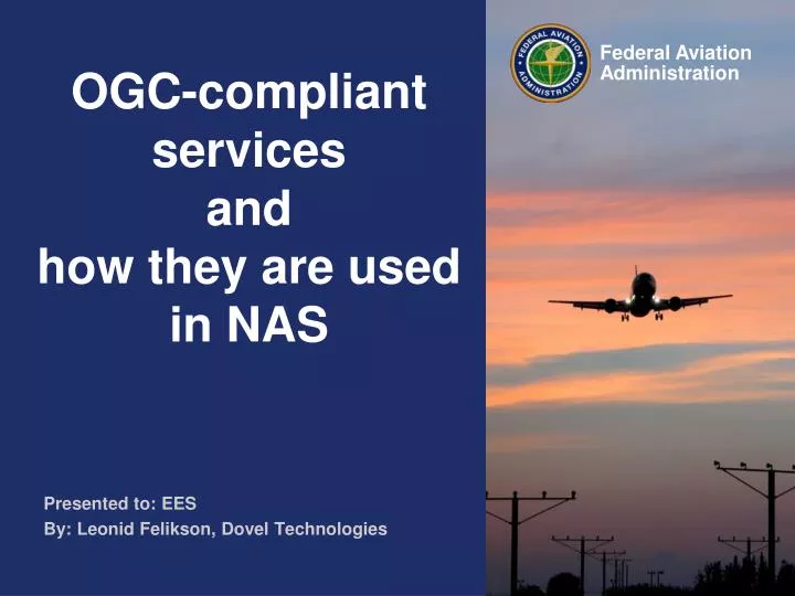 ogc compliant s ervices and how they are used in nas