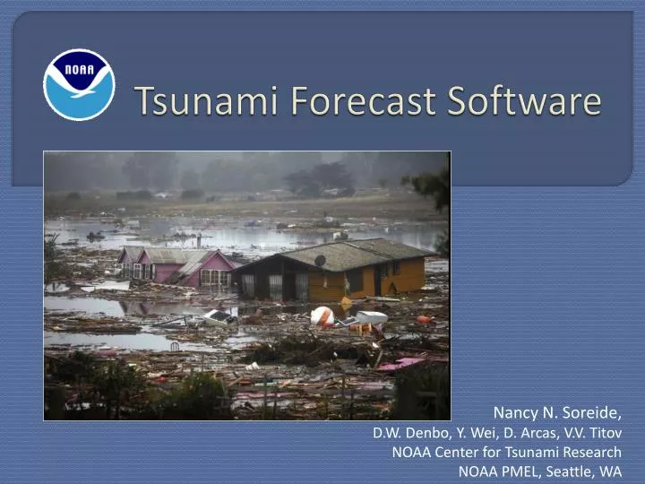 tsunami forecast software