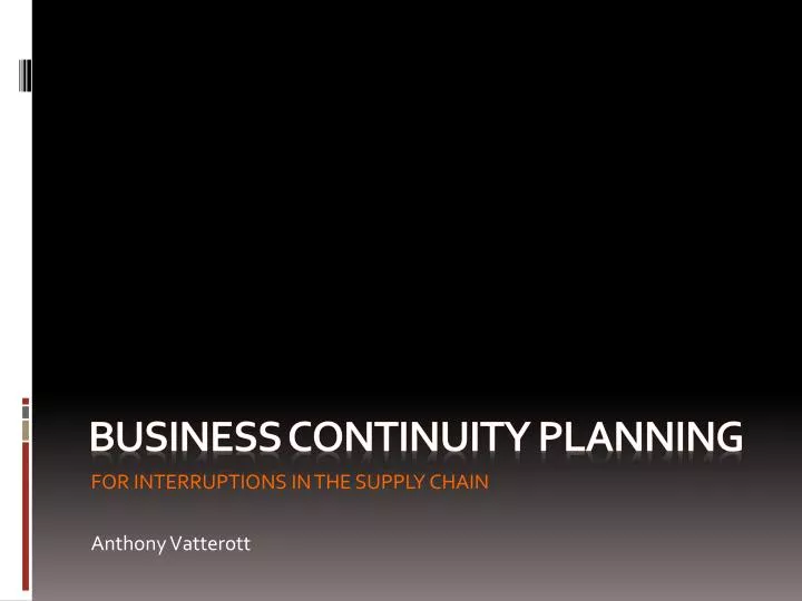 business continuity planning