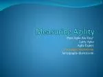Measuring Agility - slide 1