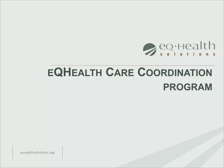 eqhealth care coordination program