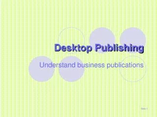 Desktop Publishing