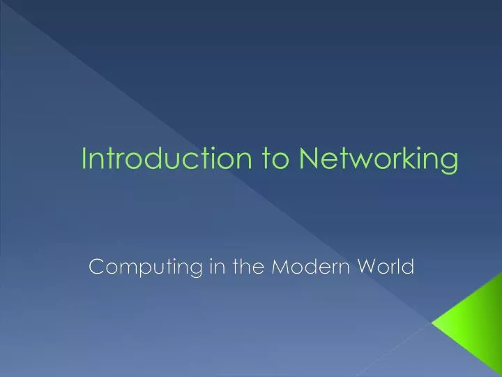 introduction to networking