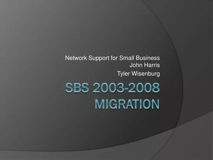 network support for small business john harris tyler wisenburg