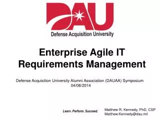 Enterprise Agile IT Requirements Management
